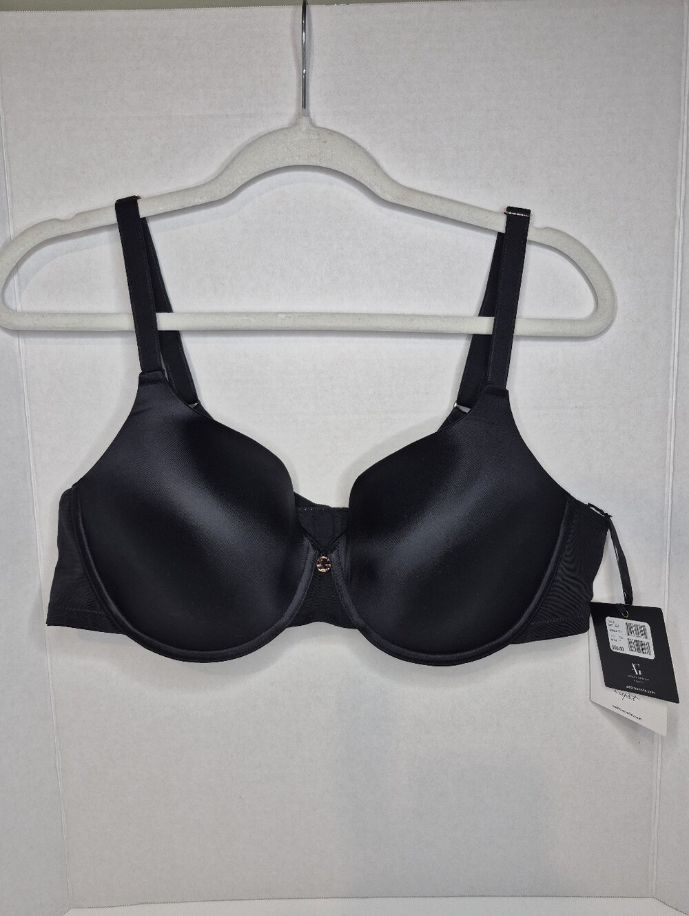 Ashley Graham Black Smooth Molded Underwire Tshirt Bra